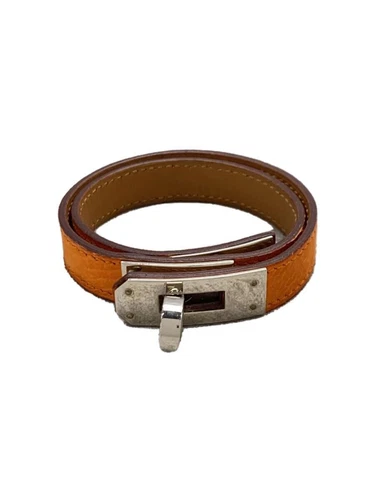HERMÈS Bracciale donna HERMES Kelly Double Tour RB arancione inciso