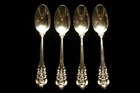 Four Grande Baroque Sterling Silver(.925) Teaspoons(6 inches  each)