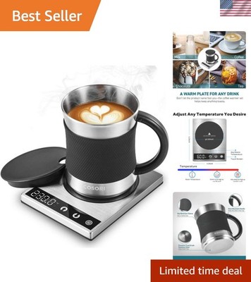 Coffee Mug Warmer & Mug Set for Desk, Cup Heater, Office & Christmas Gifts, 1...