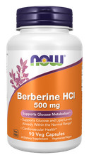 NOW Foods Berberine HCl 500 mg 90 Veg Caps 03/2028EXP