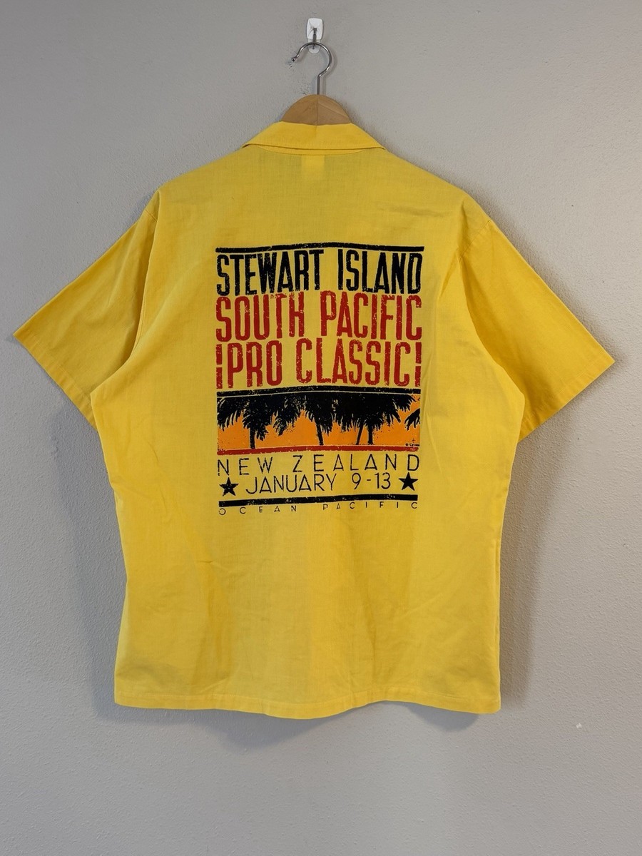 Rare Vintage 1986 OP Pro New Zealand Stewart Island Button Up Surf