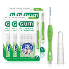 GUM Proxabrush Go-Betweens - Tight - Interdental Brushes - Soft Bristled Dental