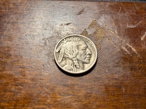 1916-P Buffalo 🦬 Indian Head Nickel 5c Cent Piece Fine