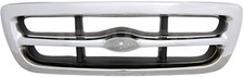 For 1998 1999 2000 Ford Ranger Grille Grill Assembly Chrome