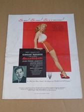 Ginger Rogers - Heartbeat - 1946 US Film Press Book + Ad Supplement