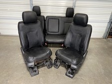 1999-2016 Ford Platinum F250 F350 F450 Front Rear Seats Black Leather Power 1999-2016 Ford Platinum F250 F350 F450 Front Rear Seats Black Leather Power