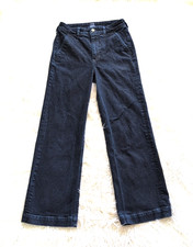 J Crew High Rise Trouser Jeans Womens 26 Dark Wash Straight Preppy Denim