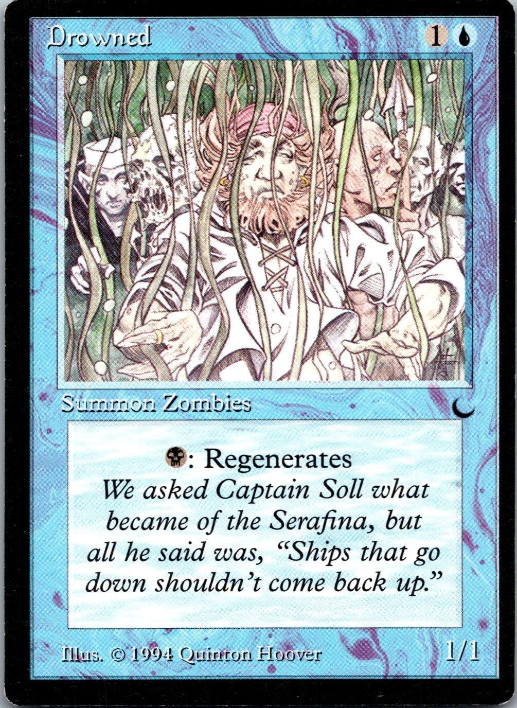 Drowned Common The Dark Magic: The Gathering Moderately Played