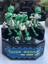 1989 Metro Toys Green Machine Frog Band Sound Activated Dancing Toy Works 