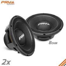 2x PRV Audio 10MR2000-NDY 10" Midrange Speakers 4000 Watts Neodymium 8 Ohm PRO