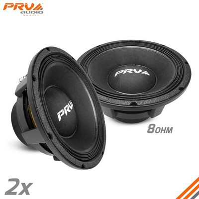 2x PRV Audio 10MR2000-NDY 10'' Midrange Speakers 4000 Watts Neodymium 8 Ohm PRO