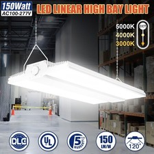 150W LED Linear High Bay Light 3000K/4000K/5000K Adjustable Commercial Shop Lamp