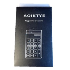 Aoiktye Wireless Keyboard for Procreate Black Bluetooth Shortcut Drawing New