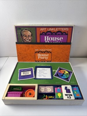 Vintage 1968 Whitman Art Linkletter's House Party TV show Board Game - COMPLETE