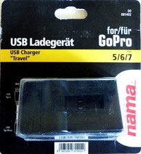 Hama USB Akku Ladegerät GoPro HERO 5, 6, 7, NEU in OVP