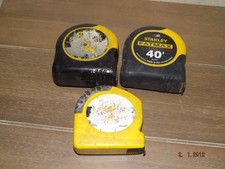 Lot 3 Stanley Tape Measure Rulers Fat Max 40ft & 30ft