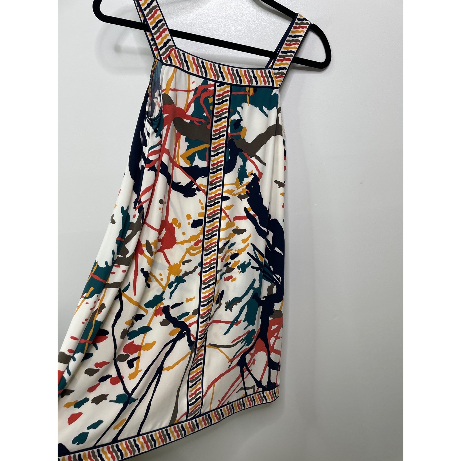 BCBGMaxAzria Paint Splatter Mini Shift Dress Slee… - image 2