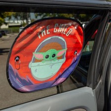 Star Wars Grogu Baby Yoda Car Window Shades 2 Pack Mandalorian Auto Sunshade NIP