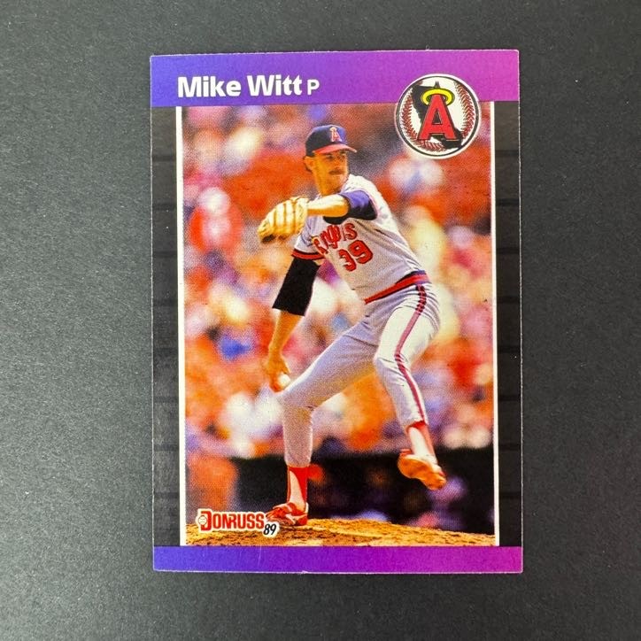 Mike Witt 1989 Donruss California Angels #372