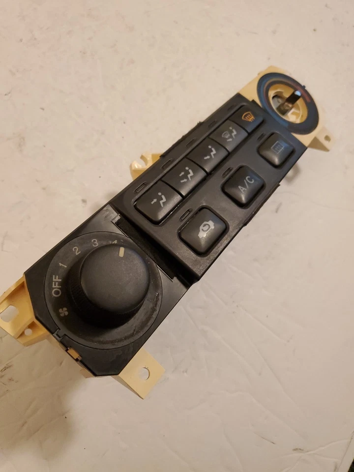 Unidad de control de clima de calefacción de aire acondicionado Honda Accord 1998-2000 OEM falta perilla Foto 3 de 4