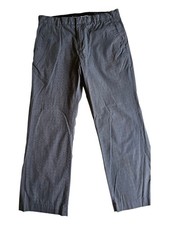 Banana Republic Mens Dress Pants 35x32 Gray Slim Straight Stretch Business