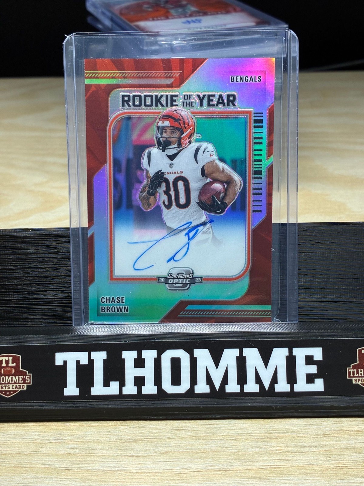Chase Brown Panini Contenders Optic Rookie of the Year Contenders Autographs #ROYCB Base
