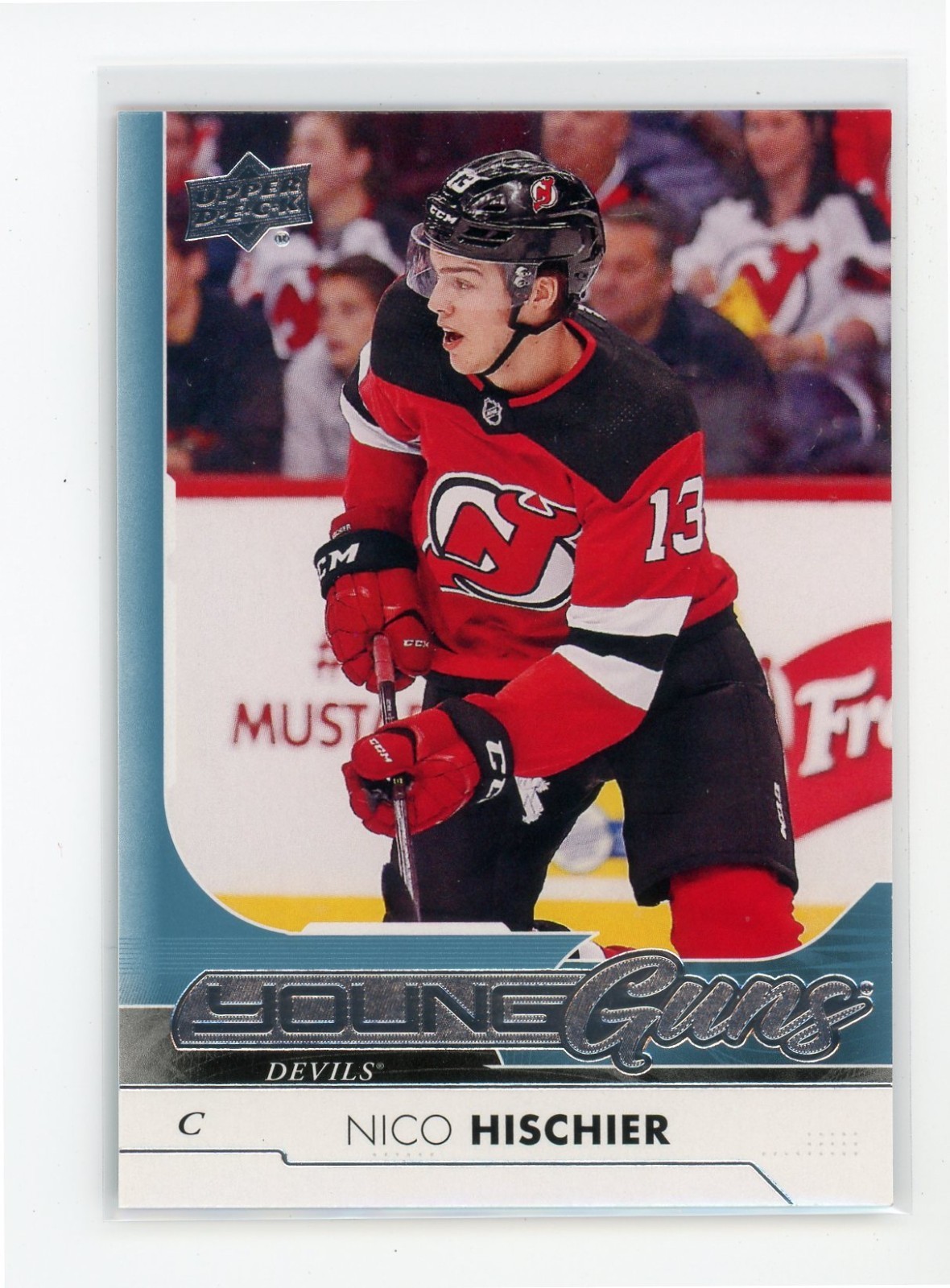 2017-18 Upper Deck Young Guns Nico Hischier Rookie #201 RC