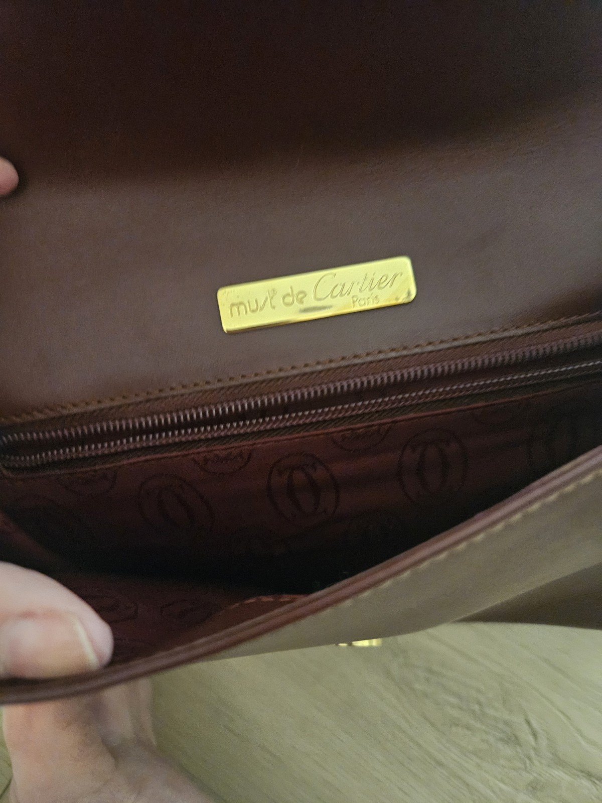 Authentic Cartier Bordeaux Second Bag — image 9