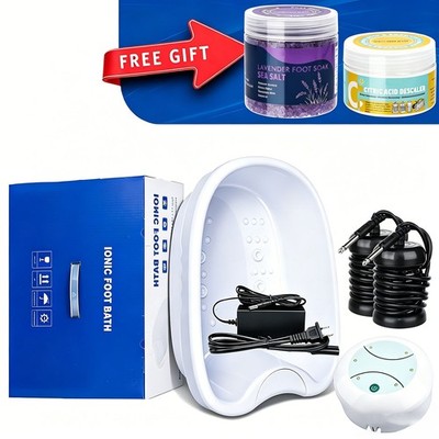 Veicomtech Ionic Detox Machine For Foot Bath, With 2 Pack Super Foot Soak Salt