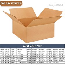 Premium cardboard Heavy Storage Boxes Corrugated Cartons 200 lb Tested   bulk