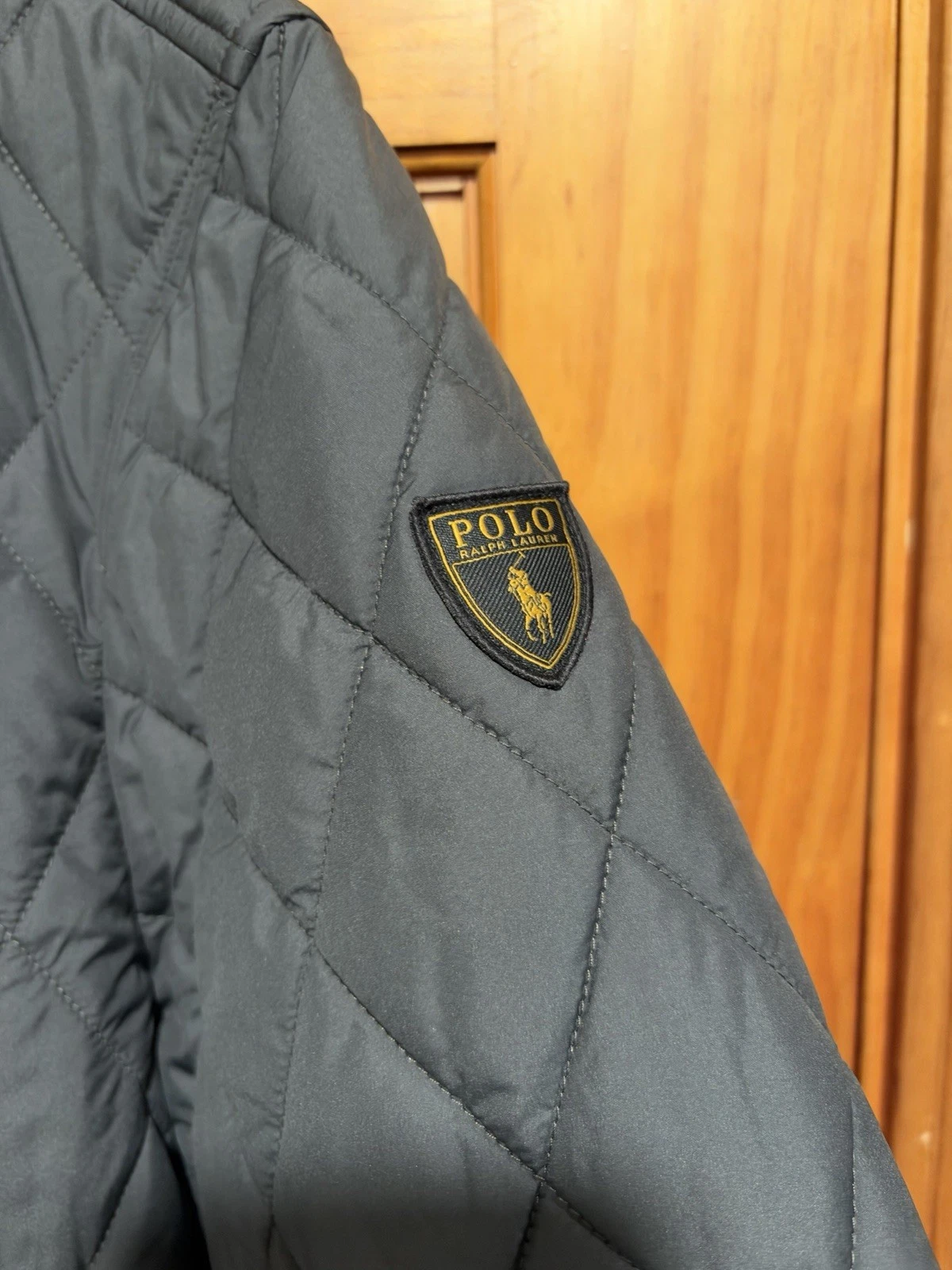 New Polo Ralph Lauren The Beaton Quilted Jacket Size Large L Black Sport Blazer - product detail image 4
