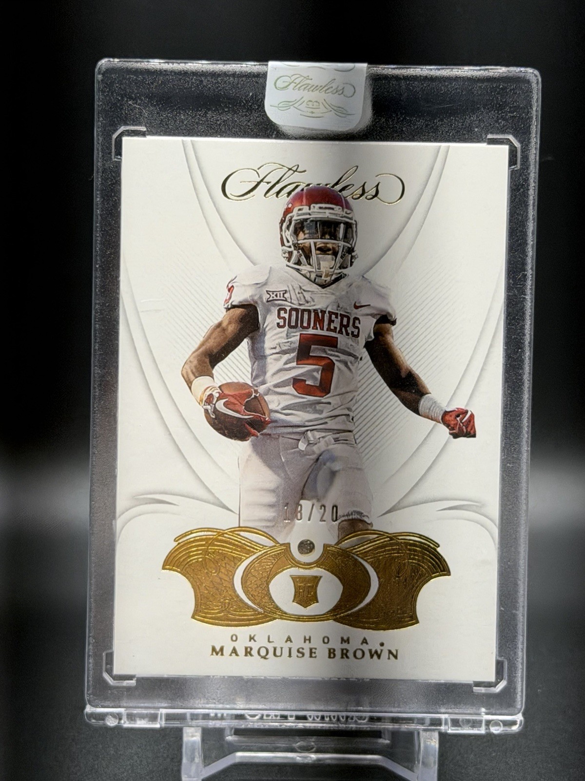 2019 Panini Flawless Collegiate Marquise Hollywood Brown RC Diamond Gem /20 #64