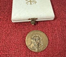 Medaglione in bronzo VI Centenario nascita di Santa Rita da Cascia 1381 /1981