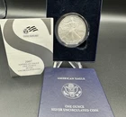 2007 W American Eagle One Ounce Silver Uncirculated w/ Box And COA ZF7