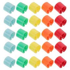 150 Pcs Color Hanger Mark Buckle Plastic Size Tags Clothing Dividers