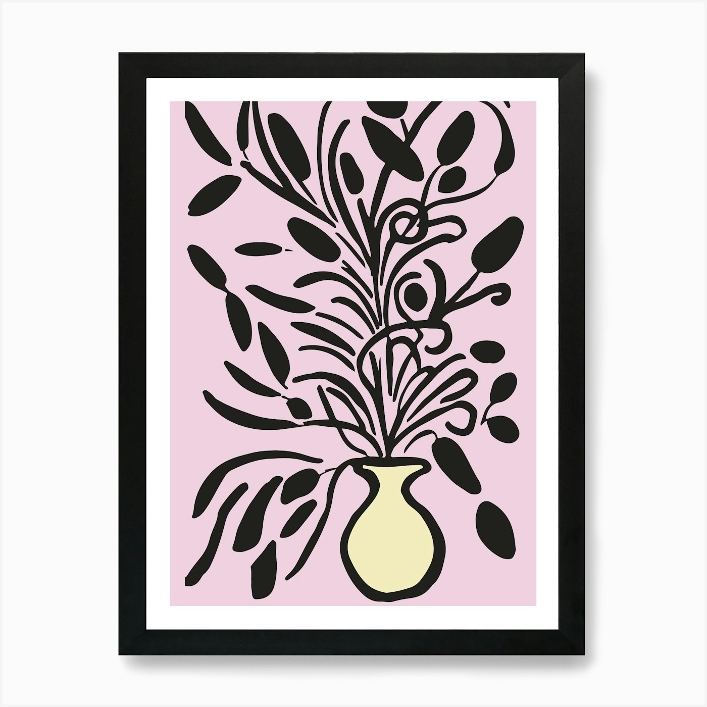 Vase Of Flowers Art Print Framed Wall Art Poster Canvas Print Picture