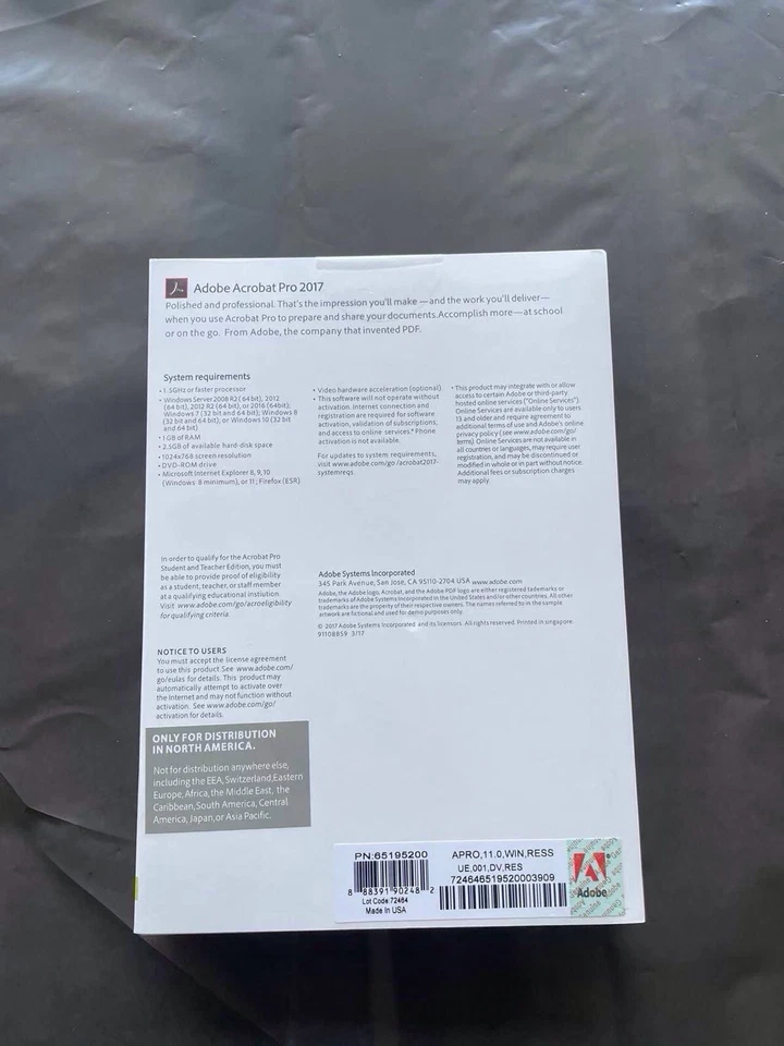 Adobe Acrobat Pro 2017 Boxed | Perpetual License | DVD for Windows - Image 3 of 4