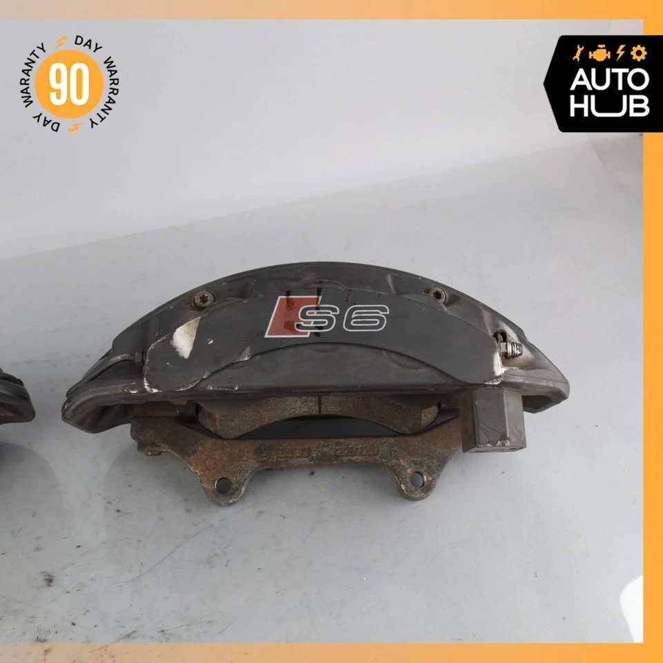12-18 Audi C7 S6 S7 S8 A6 A7 Front Side Brake Caliper Calipers Set 4G0615107 OEM - Image 4 of 4