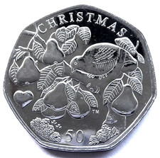 2025 KC3 Isle Of Man Christmas 50p  Coin  "Partridge In A Pear Tree" Bunc