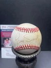 Luis Tiant - Signed Brown Baseball - JSA Authenticated (AY19095)