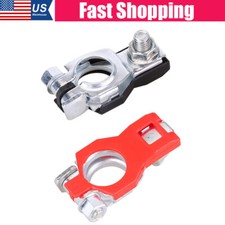 2PCS Car Battery Terminal Clamp Connectors Positive Negative Release Disconnect