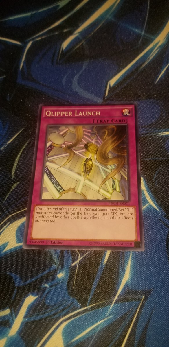 Yu-Gi-Oh! Karte Qlipper Launch (NECH-EN074) – Normale Fallenkarte, 1st Edition, Common, Aus The New Challengers