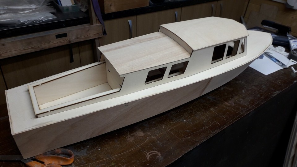 Flying Christine II. wood model boat kit. 810mm suitable for R.C. eBay