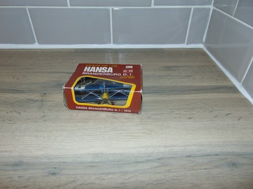 Vintage Edison Air Line - Hansa Brandenburg D.I Model Plane Aircraft 1:72 Boxed - Picture 5 of 20