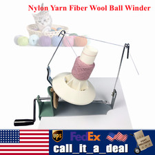 Hand Operated Large Yarn Ball Winder Jumbo Nylon Fiber/Wool/String Ball Winder