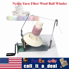 Hand Operated Large Yarn Ball Winder Jumbo Nylon Fiber/Wool/String Ball Winder