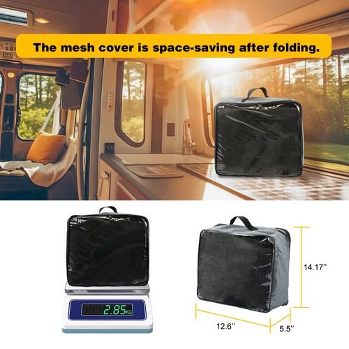 Premium RV Awning Shade Screen with Zipper | UV Protection & Easy Install - Picture 10 of 12