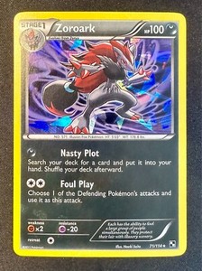 Zoroark 71/114 Black & White Base Set Pokemon Card Cracked Ice Holo Promo Nm/Vlp
