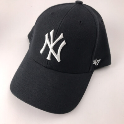 NY Yankees Blue fifteen percent wool blend hook loop hat