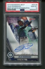 2019 Bowman's Best Julio Rodriguez Best of 2019 Auto #B19JR PSA 10